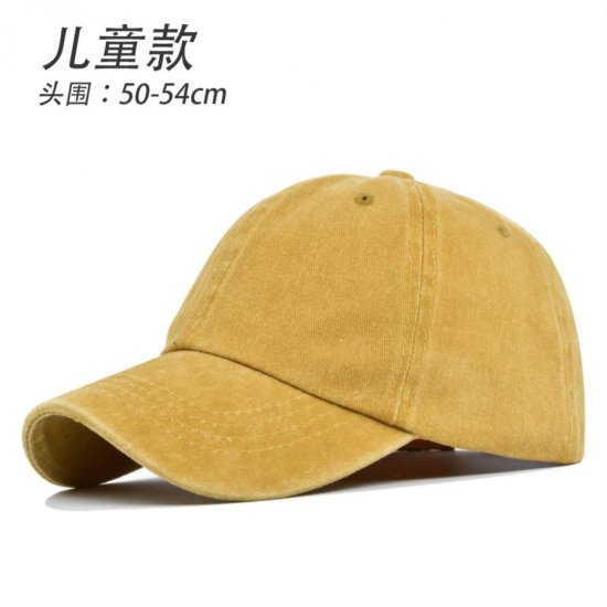 (image for) Blank_Baseball_Cap_kids-11_yellow