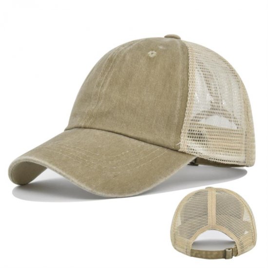 (image for) Mesh_Baseball_Cap_CL735-4_khaki