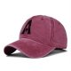 (image for) Printed_Baseball_Cap_CP904-2_wine_red_3