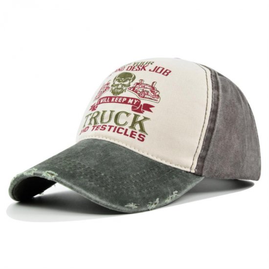 (image for) Printed_Baseball_Cap_CP858-6_olive_green&_coffee