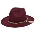 (image for) Fedora_Hat_BF118-2_wine_red