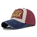 (image for) Printed_Baseball_Cap_CP864-2_navy_blue&_wine_red