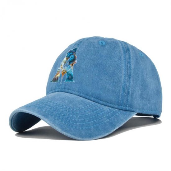 (image for) Printed_Baseball_Cap_CP909-9_turquoise