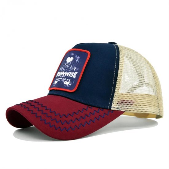 (image for) Washed_Baseball_Cap_CM573-3_wine_red_navy_blue_colour_matching