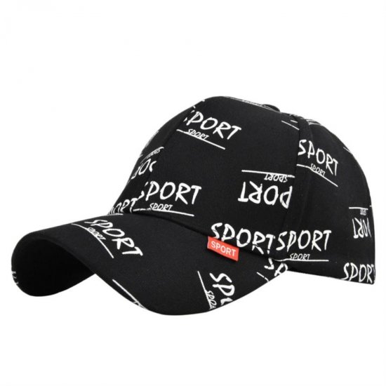 (image for) Printed_Baseball_Cap_CP827-1_black