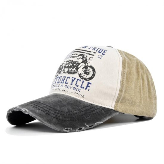 (image for) Washed_Baseball_Cap_CP860-1_black&_khaki