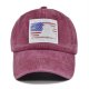 (image for) Printed_Baseball_Cap_CP873-2_wine_red