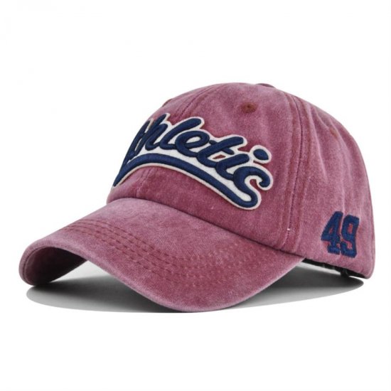 (image for) Washed_Baseball_Cap_CB438-2_wine_red