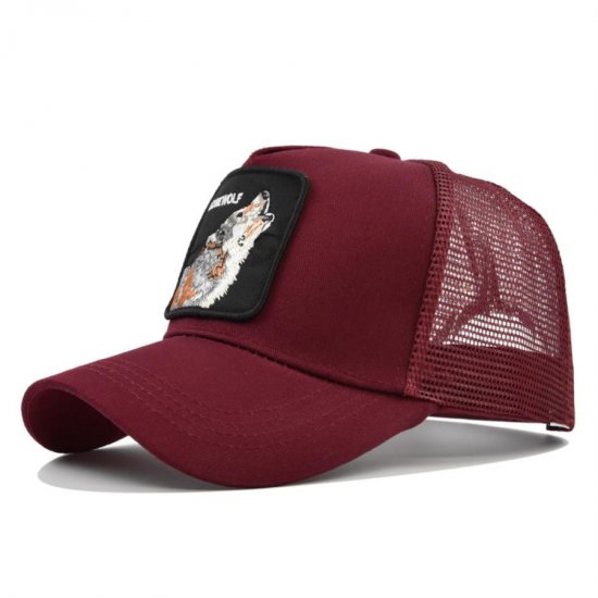 (image for) Mesh_Baseball_Cap_CM523-2_wine_red