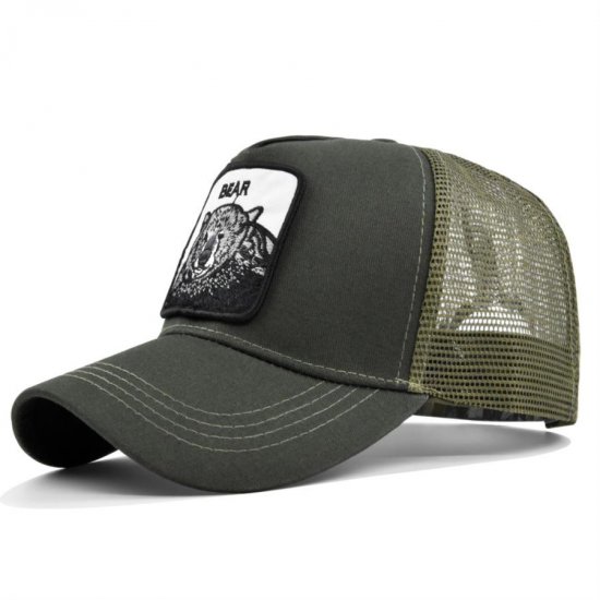 (image for) Mesh_Baseball_Cap_CM530-4_olive_green