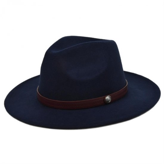 (image for) Fedora_Hat_BF124-3_navy_blue