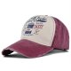 (image for) Printed_Baseball_Cap_CP900-2_wine_red