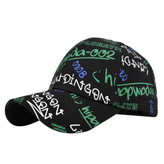 (image for) Printed_Baseball_Cap_CP832-1_black