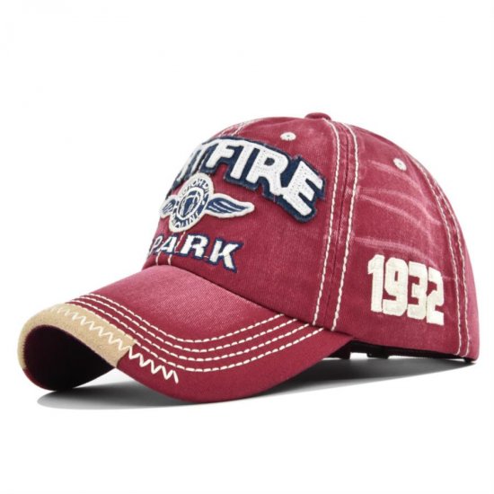 (image for) Washed_Baseball_Cap_CB323H-2_wine_red