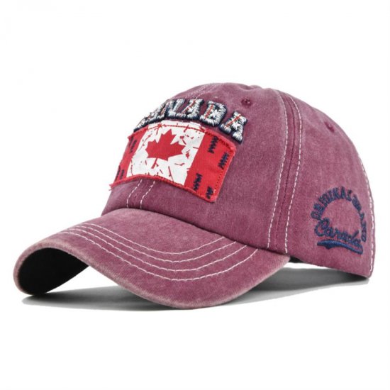 (image for) Washed_Baseball_Cap_CB432-2_wine_red