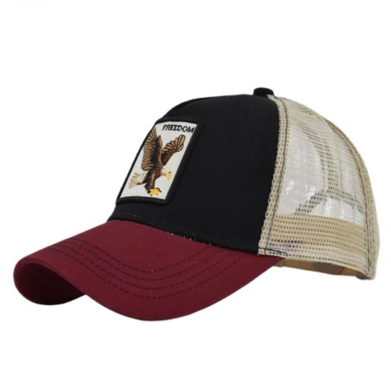 (image for) Mesh_Baseball_Cap_CM542-8eagle&_black