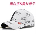 (image for) Printed_Baseball_Cap_CP828-6_black_white_colour_matching