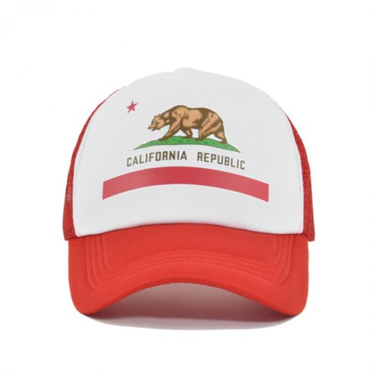 (image for) Printed_Baseball_Cap_CP901-8_red