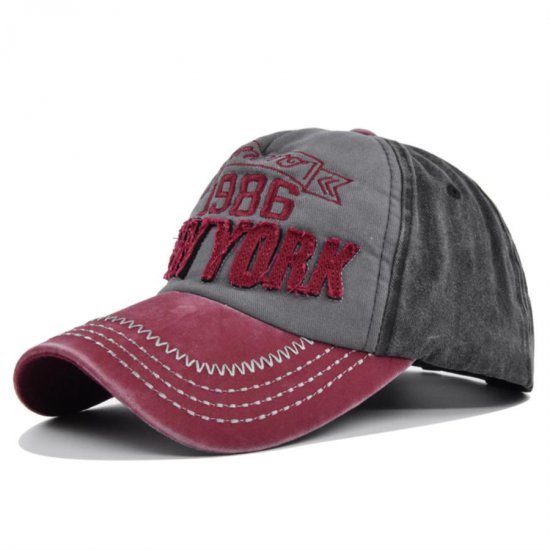 (image for) Washed_Baseball_Cap_CB324-2_wine_red