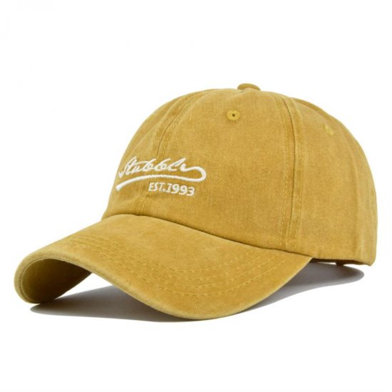 (image for) Washed_Baseball_Cap_CB391-6_yellow