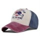 (image for) Printed_Baseball_Cap_CP898-4_wine_red&_navy_blue