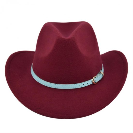 (image for) Cowboy_Hat_BF732-2_wine_red