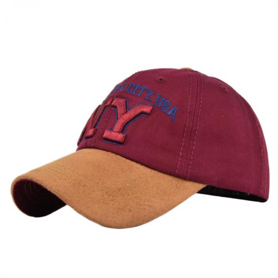 (image for) Washed_Baseball_Cap_CB317-2_wine_red