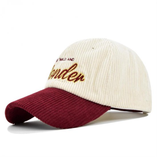 (image for) Embroidered_Cap_CE527-2_wine_red