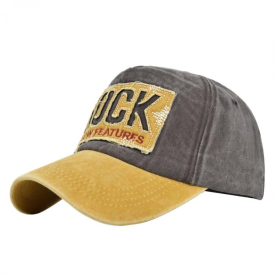 (image for) Washed_Baseball_Cap_CB319-_yellow&_coffee