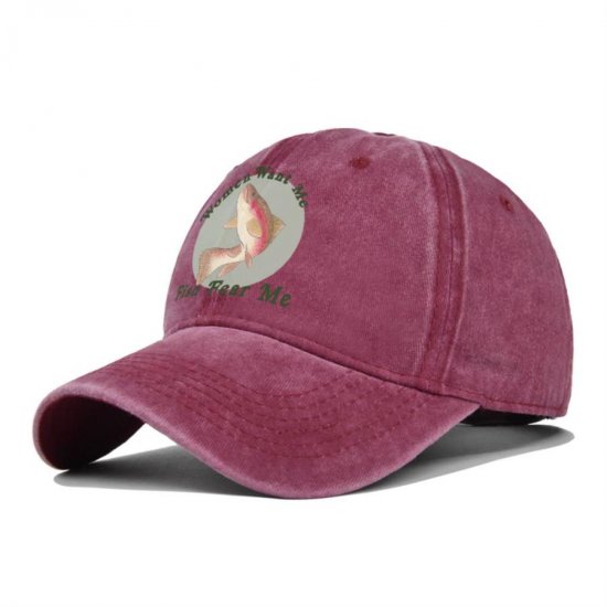 (image for) Washed_Baseball_Cap_CP903-2_wine_red