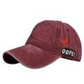 (image for) Washed_Baseball_Cap_CB293-2_wine_red