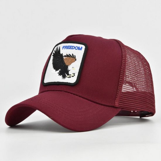 (image for) Mesh_Baseball_Cap_CM514-2_wine_red