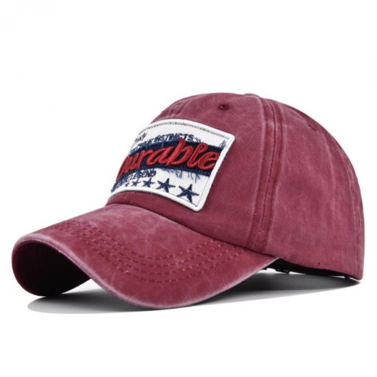 (image for) Washed_Baseball_Cap_CB311-2_wine_red