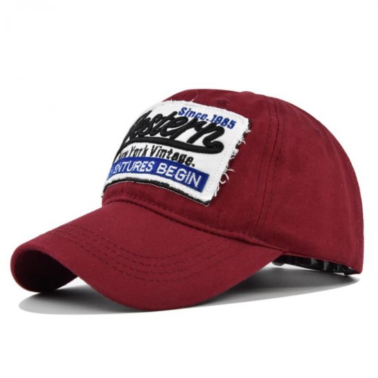 (image for) Washed_Baseball_Cap_CB300-2_wine_red