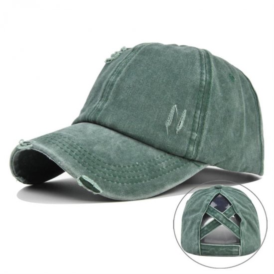 (image for) Ponytail_Cap_CC625-12_olive_green