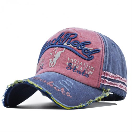 (image for) Washed_Baseball_Cap__navy_blue&_red