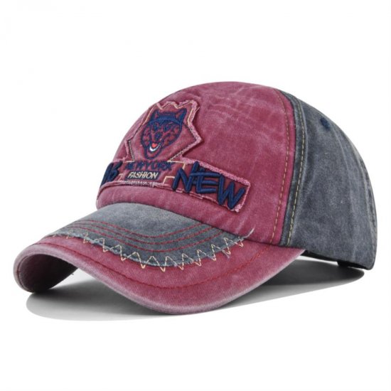 (image for) Washed_Baseball_Cap_CB436-2_wine_red