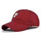 (image for) Embroidered_Cap_CE542-2_wine_red