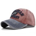 (image for) Washed_Baseball_Cap_CB254-3_navy_blue&_wine_red