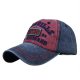 (image for) Washed_Baseball_Cap_CB270-2_navy_blue&_wine_red