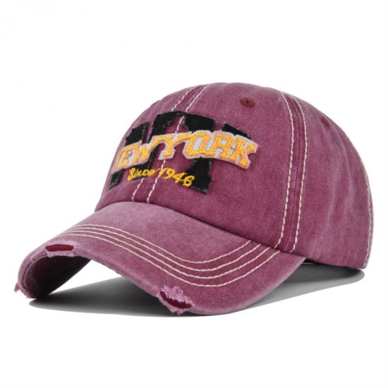 (image for) Washed_Baseball_Cap_CB428-2_wine_red
