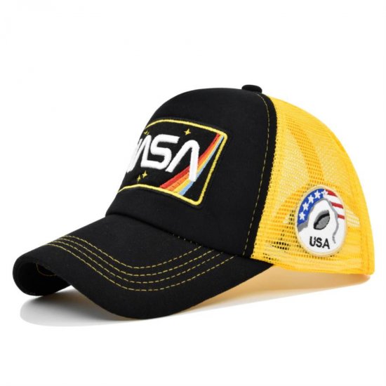 (image for) Mesh_Baseball_Cap_CM588-3_black&_yellow