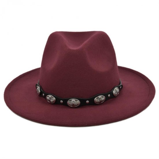 (image for) Fedora_Hat_BF120-2_wine_red