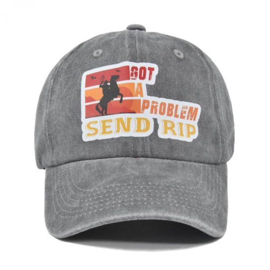 (image for) Printed_Baseball_Cap_CP874-4_gray