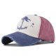 (image for) Printed_Baseball_Cap_CB220-5_navy_blue&_wine_red