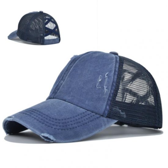 (image for) Mesh_Baseball_Cap_CC606-3_navy_blue