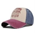 (image for) Washed_Baseball_Cap_CP894-2_wine_red