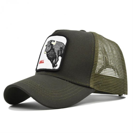 (image for) Mesh_Baseball_Cap_CM518-4_olive_green