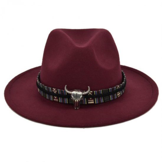 (image for) Fedora_Hat_BF123-2_wine_red