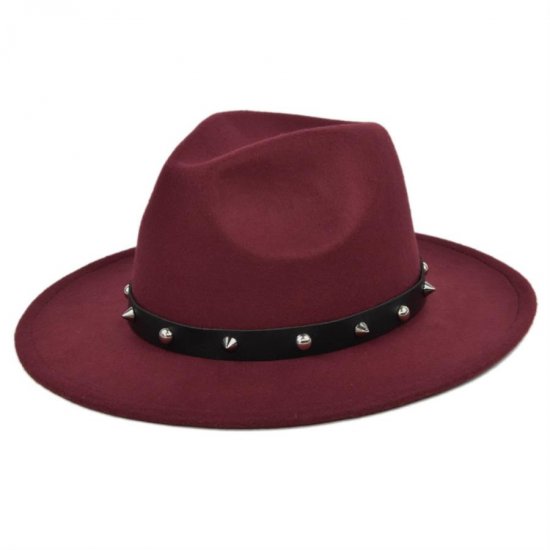 (image for) Fedora_Hat_BF116-2_wine_red